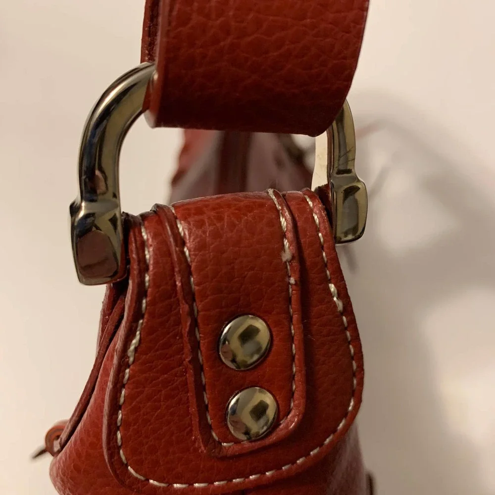 Red Pebbled Leather‎ Satchel NWOT